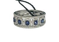 Ring Salvini Woman in White Gold Zaffiro blu 20111606